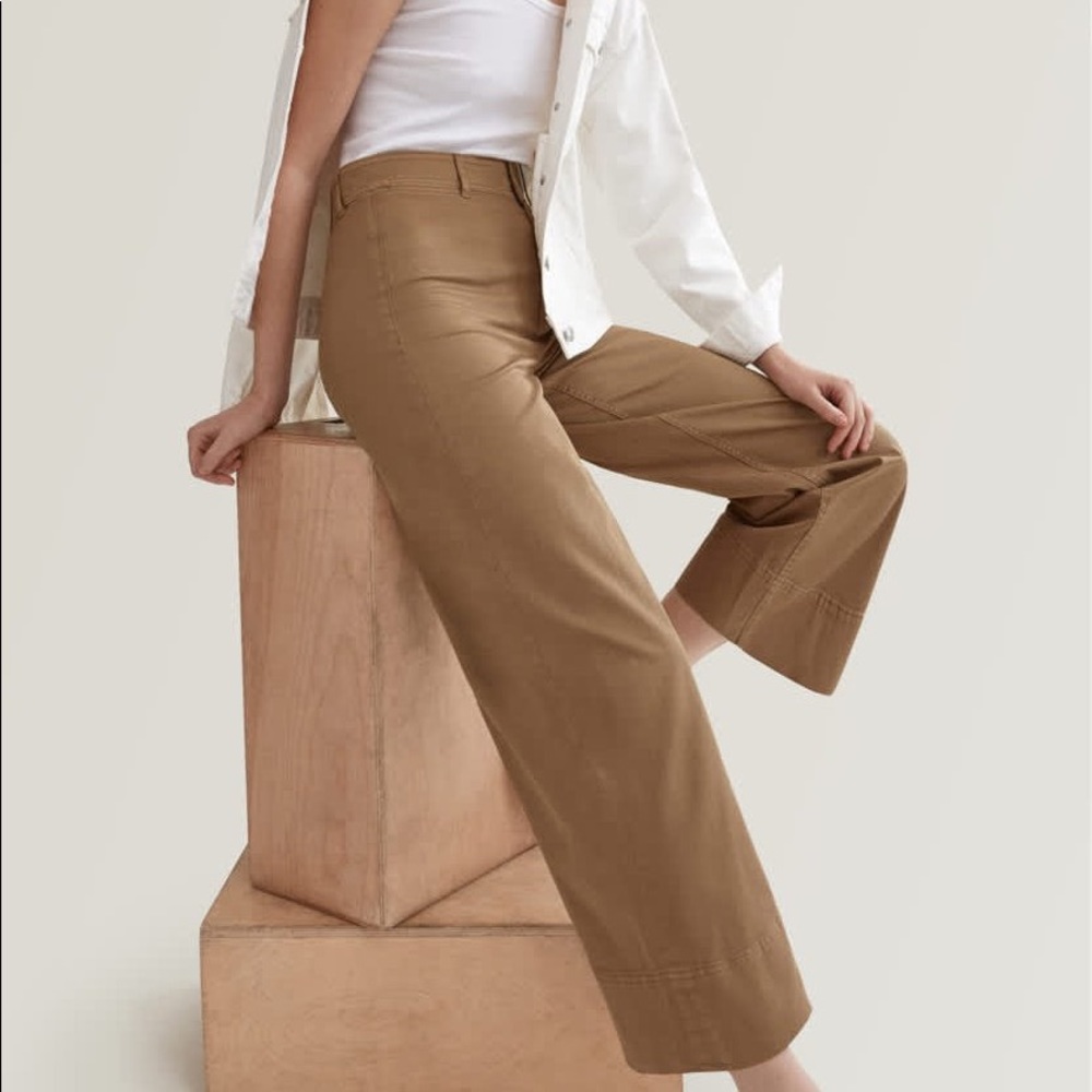 Joie Striped Khaki Trousers